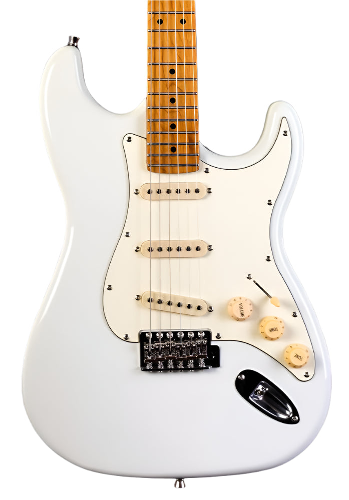 Jet JS-300 SSS Electric Roasted Maple Neck - Olympic White
