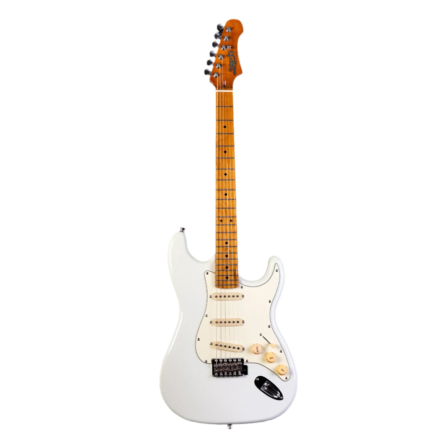 Jet JS-300 SSS Electric Roasted Maple Neck - Olympic White