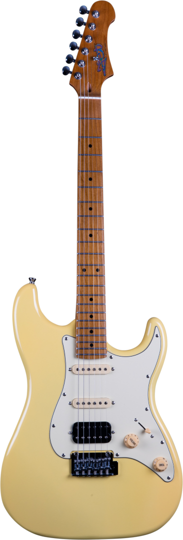 Jet JS-400 HSS Electric Roasted Maple Neck - Vintage Yellow