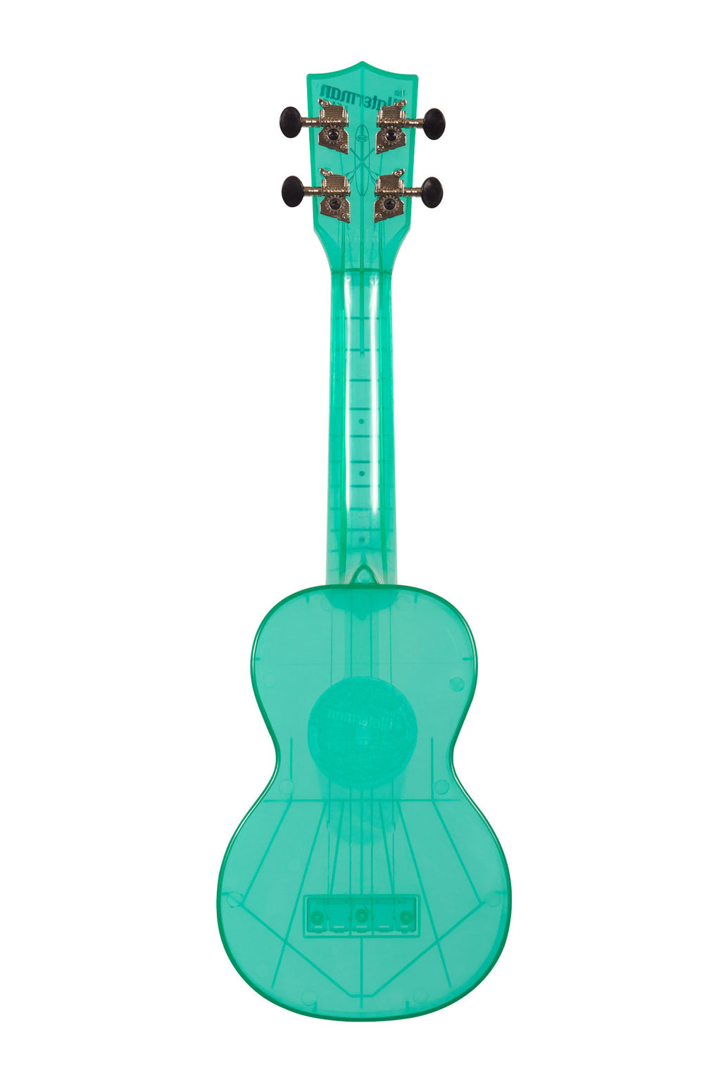 Kala Waterman Soprano Ukulele - Fluorescent Blue Raspberry