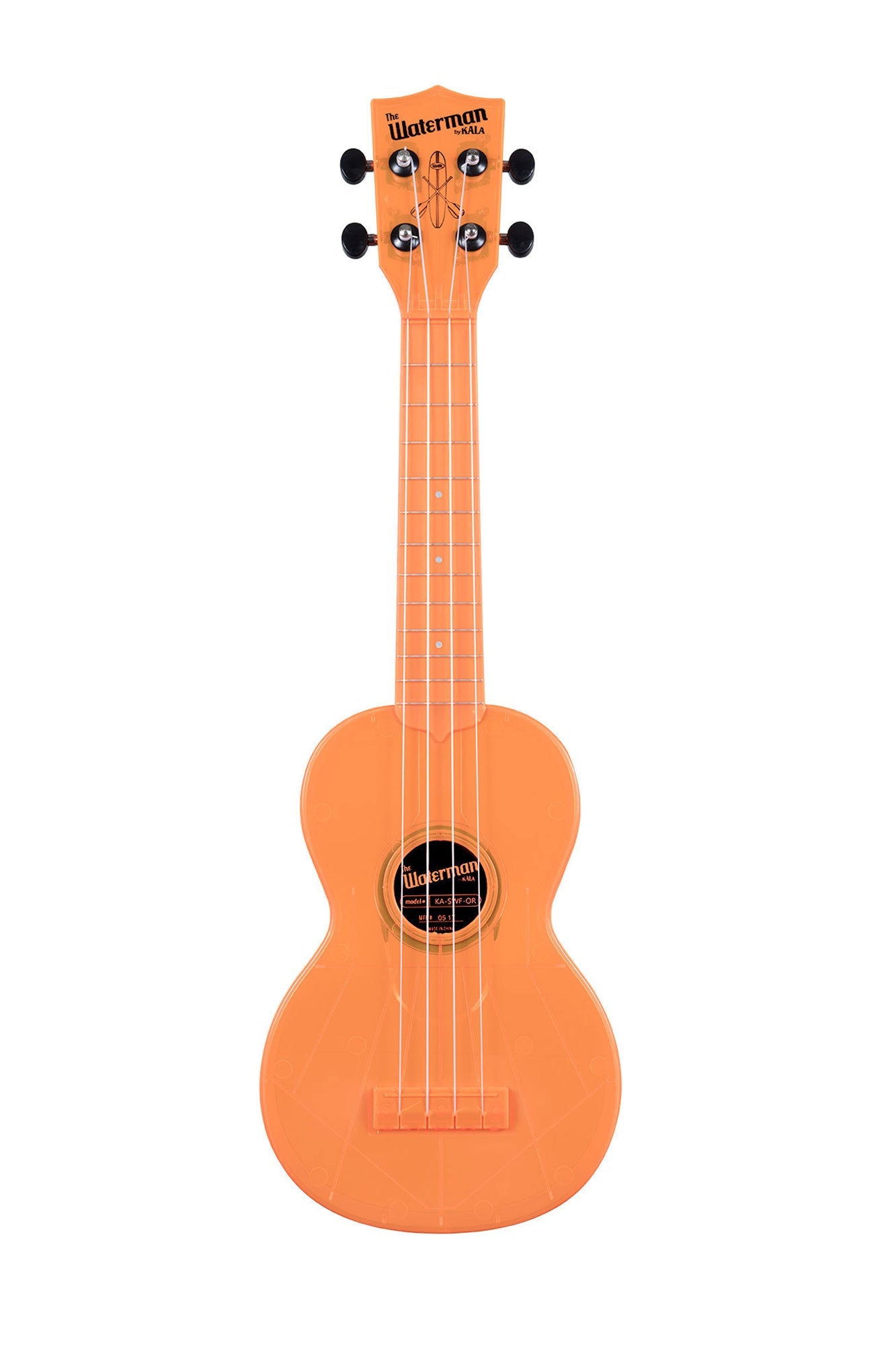 Waterman Soprano Ukulele - Fluorescent Orangesicle