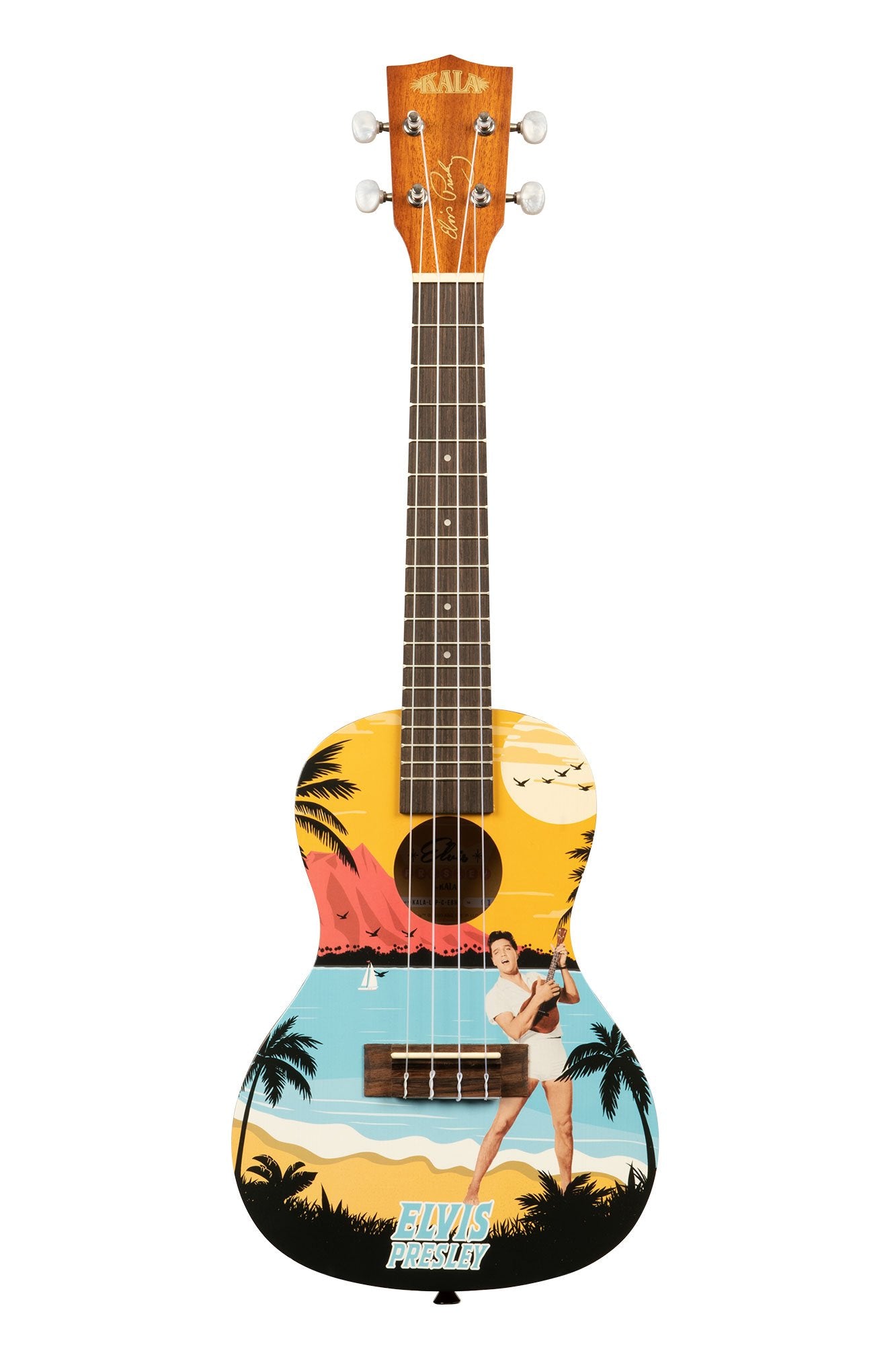 Kala Elvis Blue Hawaii Concert Ukulele Starter Kit