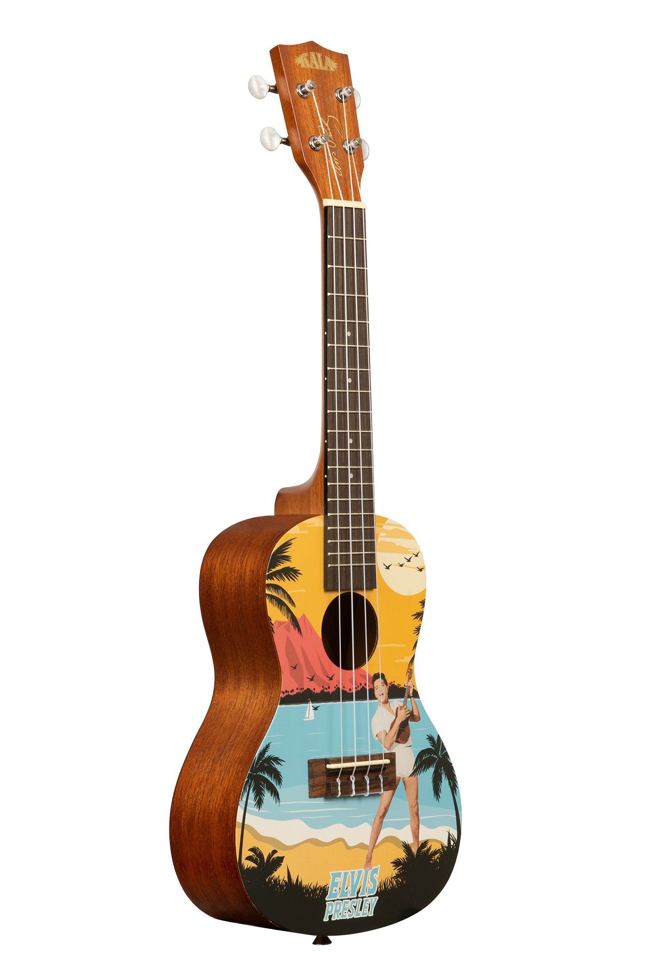 Kala Elvis Blue Hawaii Concert Ukulele Starter Kit