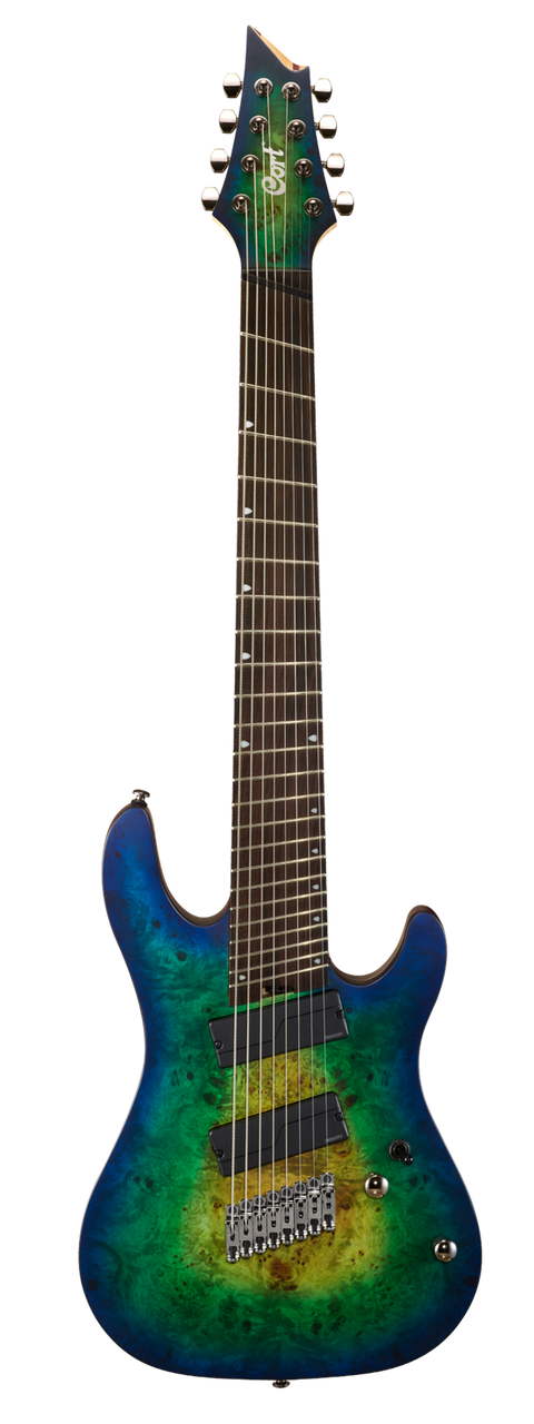 Cort KX508 8-String Multi-Scale - Mariana Blue Burst