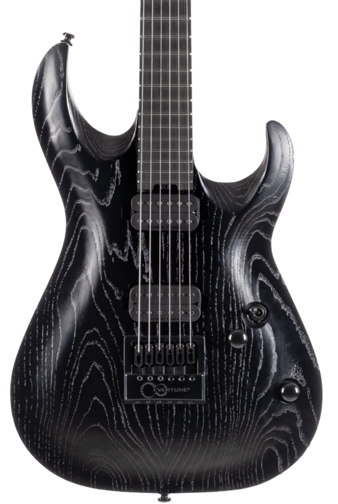 Cort KX700 EverTune Electric Guitar - Open Pore Black
