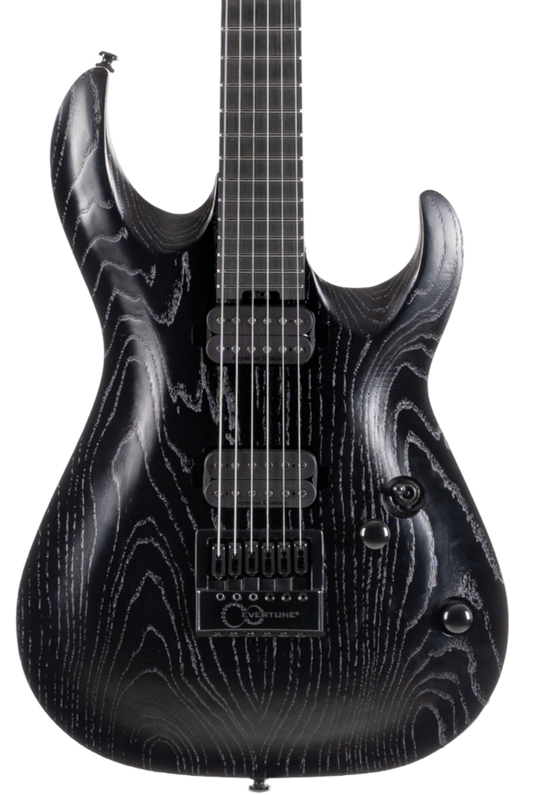 Cort KX700 EverTune Electric Guitar - Open Pore Black