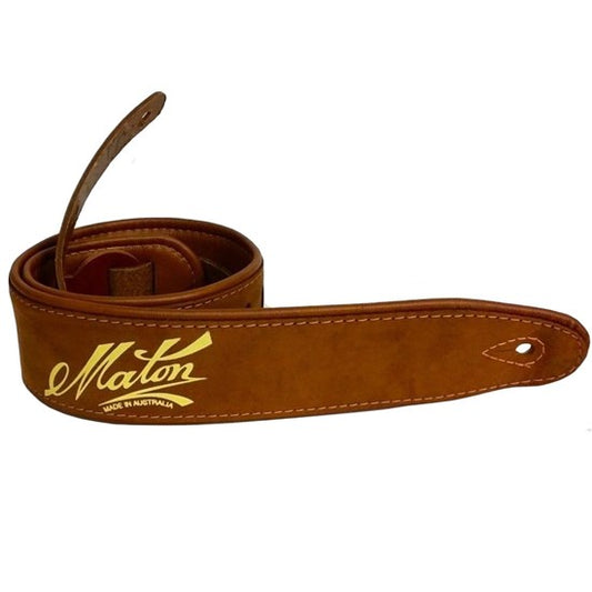 Maton Deluxe Padded Leather Strap - Brown