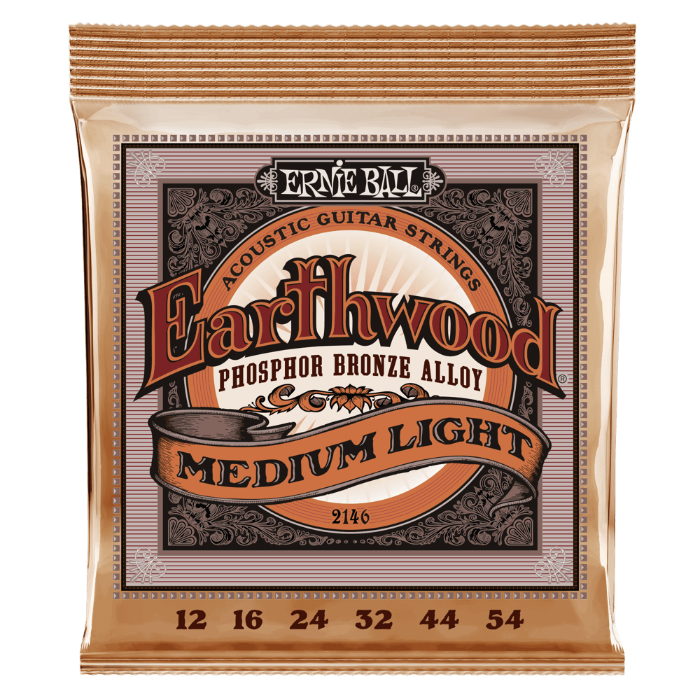 Ernie Ball Earthwood Medium/Light Phosphor Bronze - 12-54