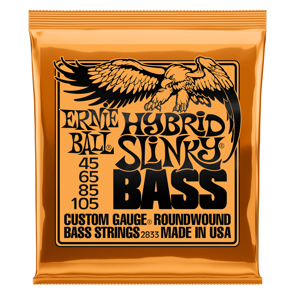 Ernie Ball Hybrid Slinky Nickel Wound Electric Bass Strings - 45-105