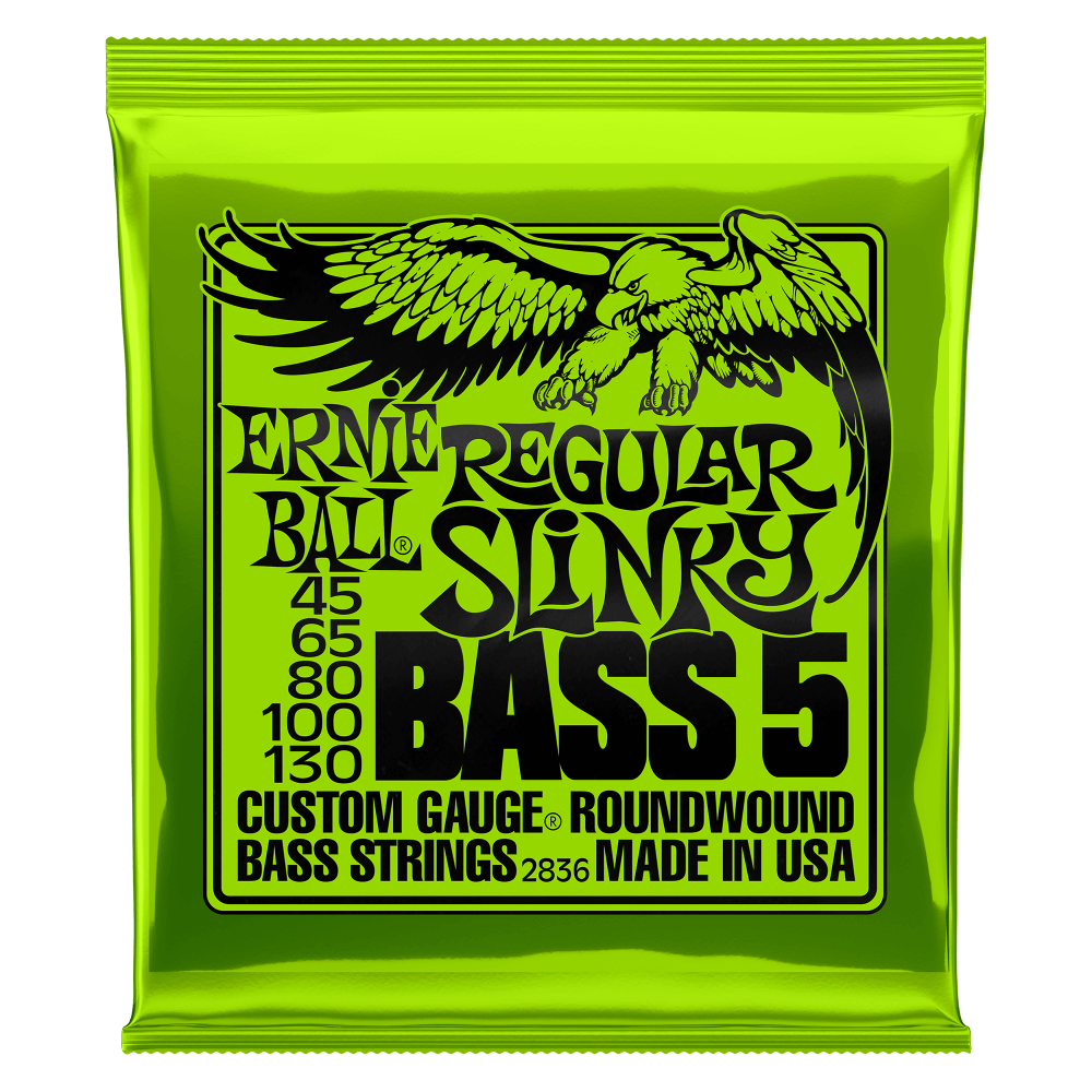 Ernie Ball Regular Slinky 5-String Bass Strings - 45-130