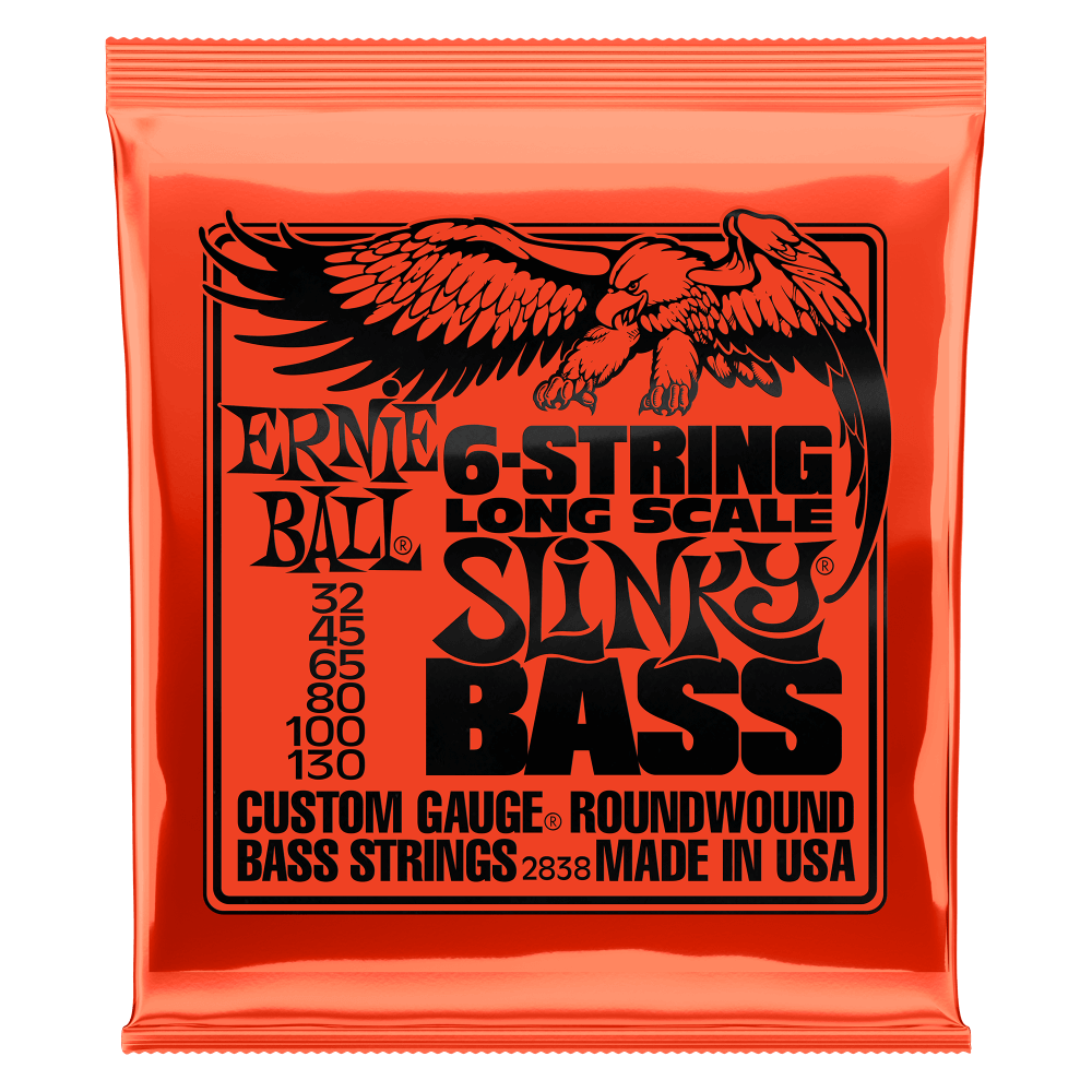 Ernie Ball Slinky Long Scale 6 String Nickel Wound Electric Bass