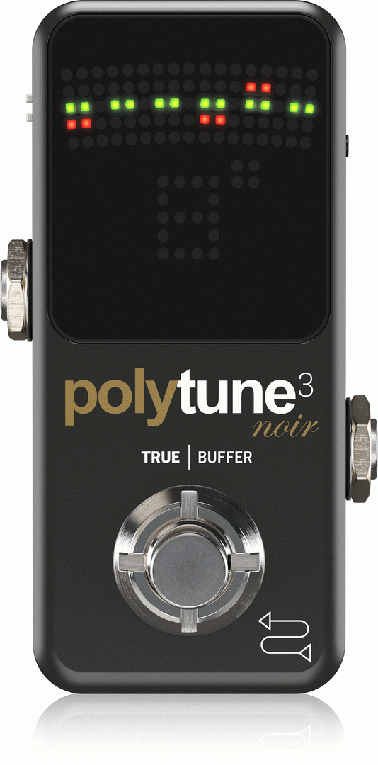 TC Electronic Polytune 3 Mini Noir Tuner Pedal | Guitar Bros TC Electronic Polytune 3 Mini Noir Tuner Pedal | Guitar Bros