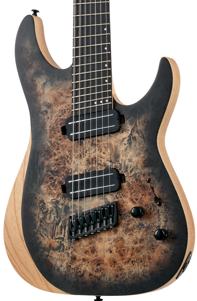 Schecter Reaper-7 Multiscale - Charcoal Burst
