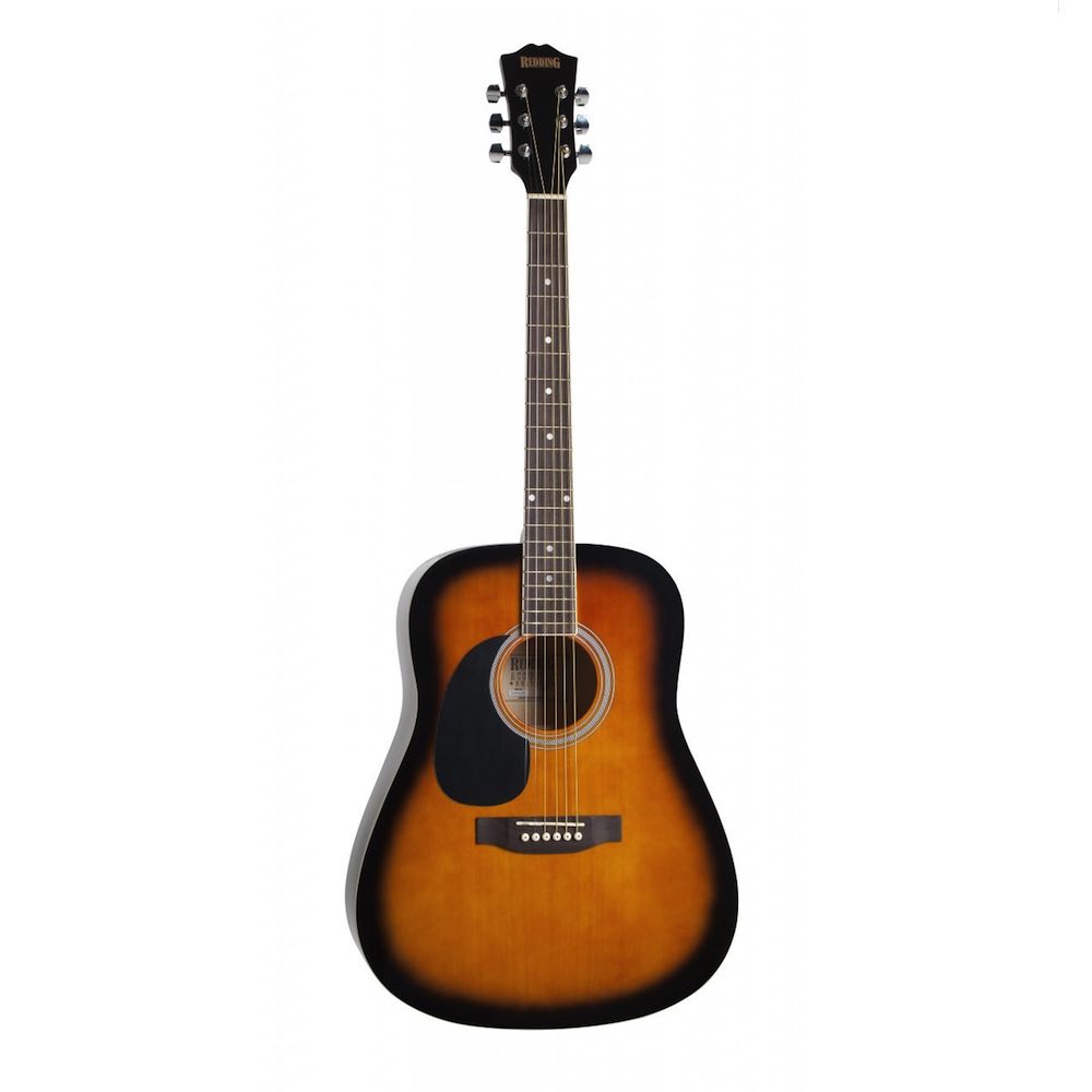 REDDING RED50LHTS ACOUSTIC LEFT HANDED GUITAR TOBACCO SUNBURST