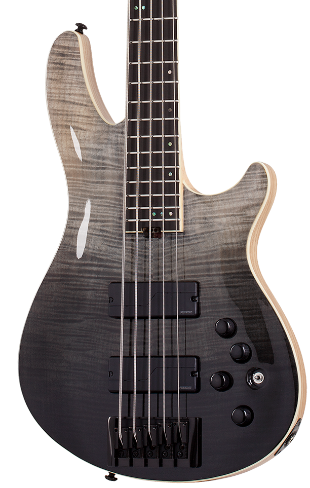 SCHECTER SLS ELITE 5 BASS BLACK FADED BURST