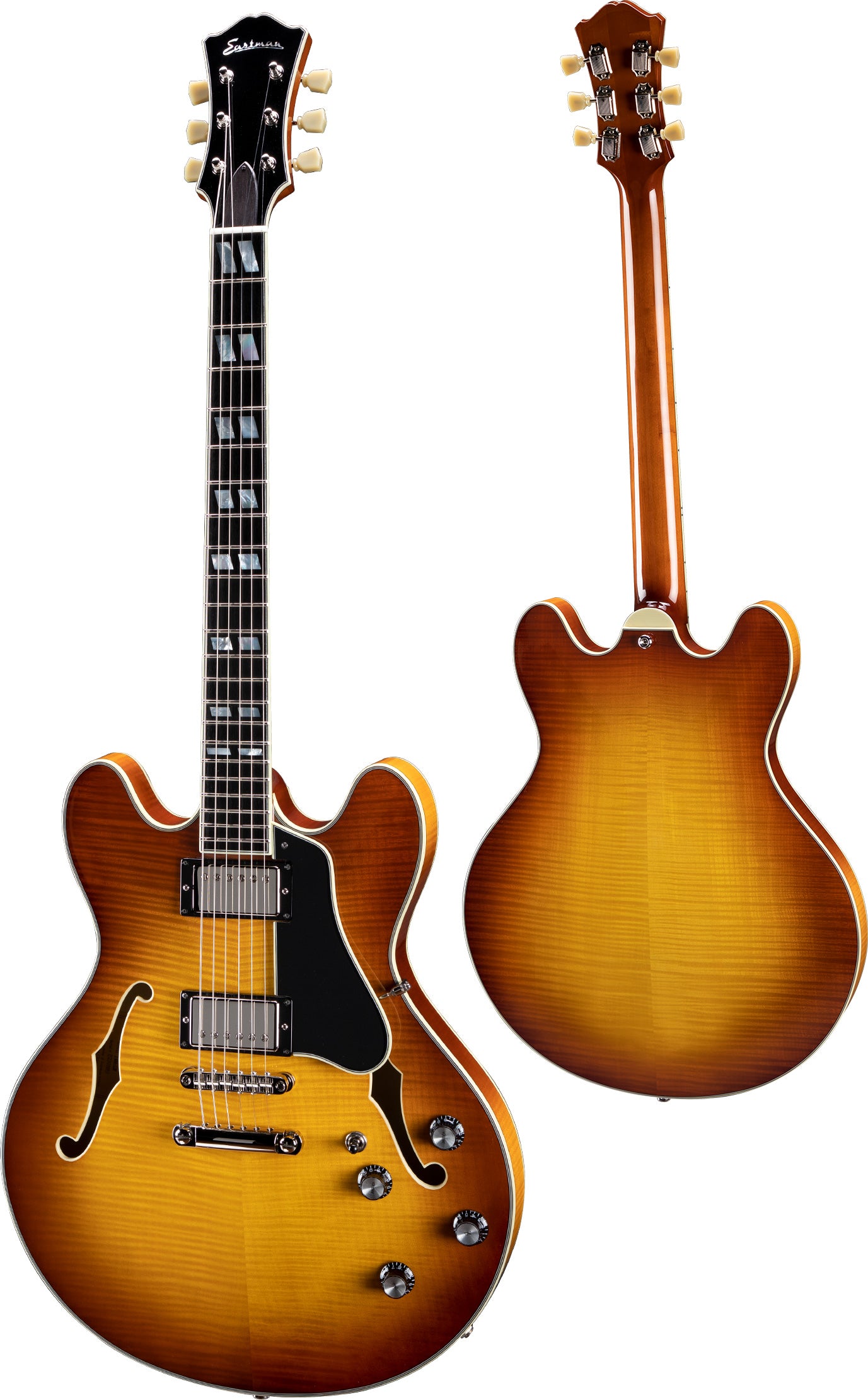 Eastman T486 Semi-Hollowbody Electric - Gold Burst