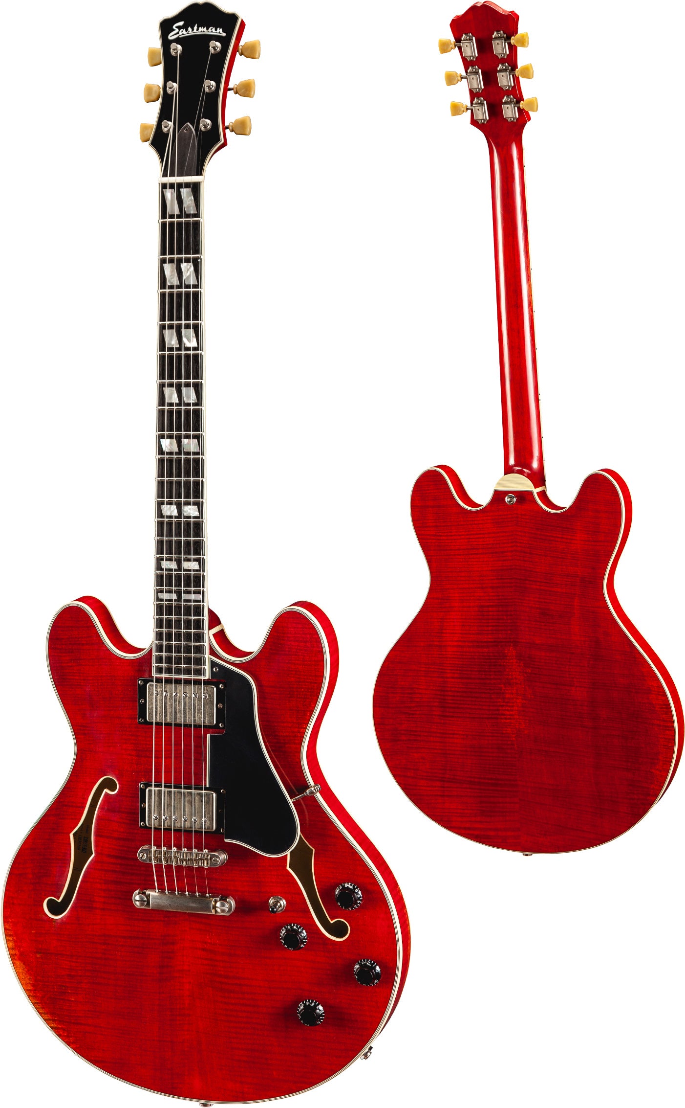 Eastman T59/V Semi-hollow Electric Guitar - Antique Varnish Red