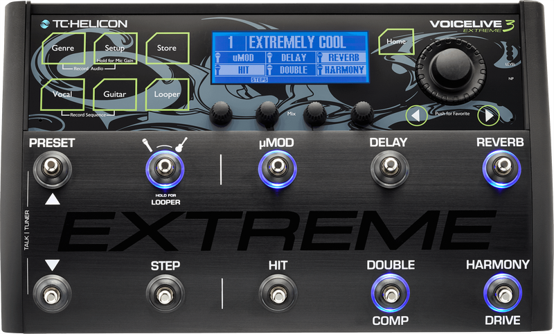 TC Helicon Voicelive 3 Extreme - Vocal Multi Effects Pedal TC Helicon Voicelive 3 Extreme - Vocal Multi Effects Pedal