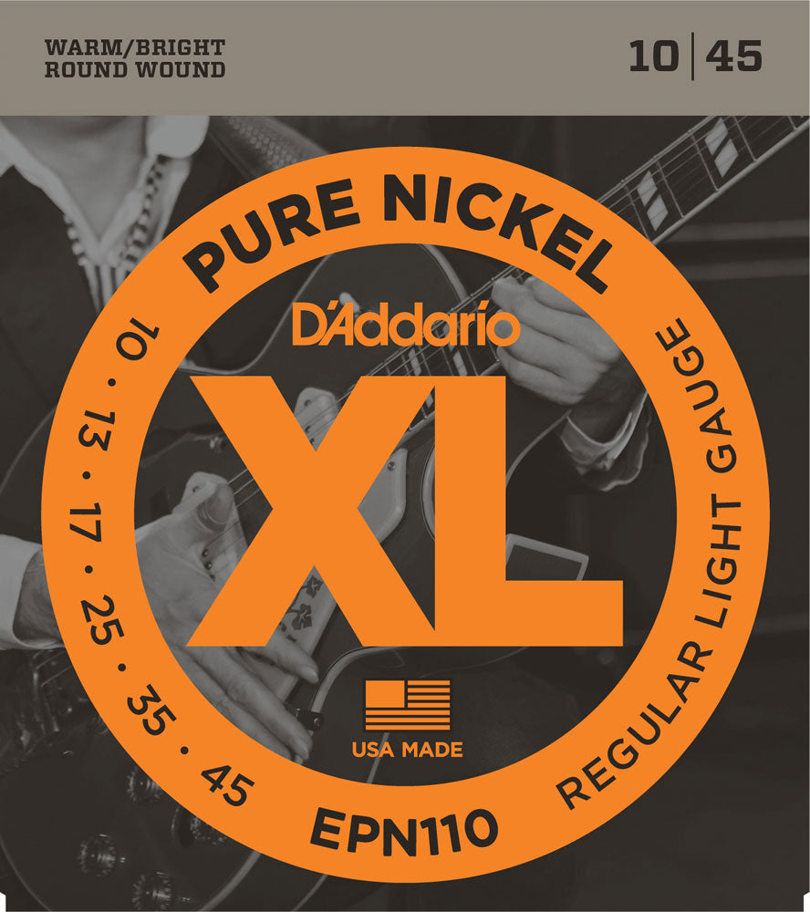 D'Addario EPN110 Electric Pure Nickel - 10-45 Light