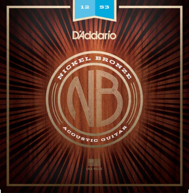 D'Addario Acoustic Nickel Bronze NB1253 - 12-53 Light