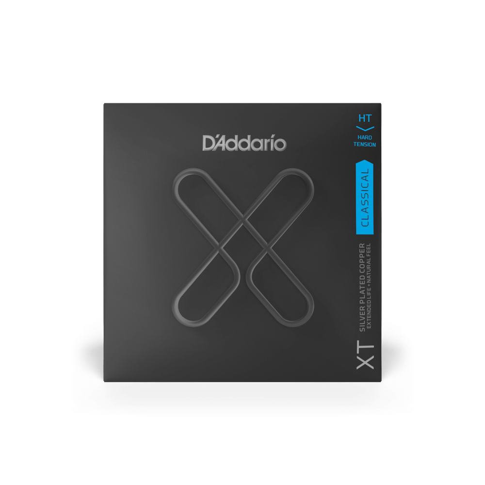 D'addario Classical XT Silver-Plated Copper Extended Life -Hard Tension