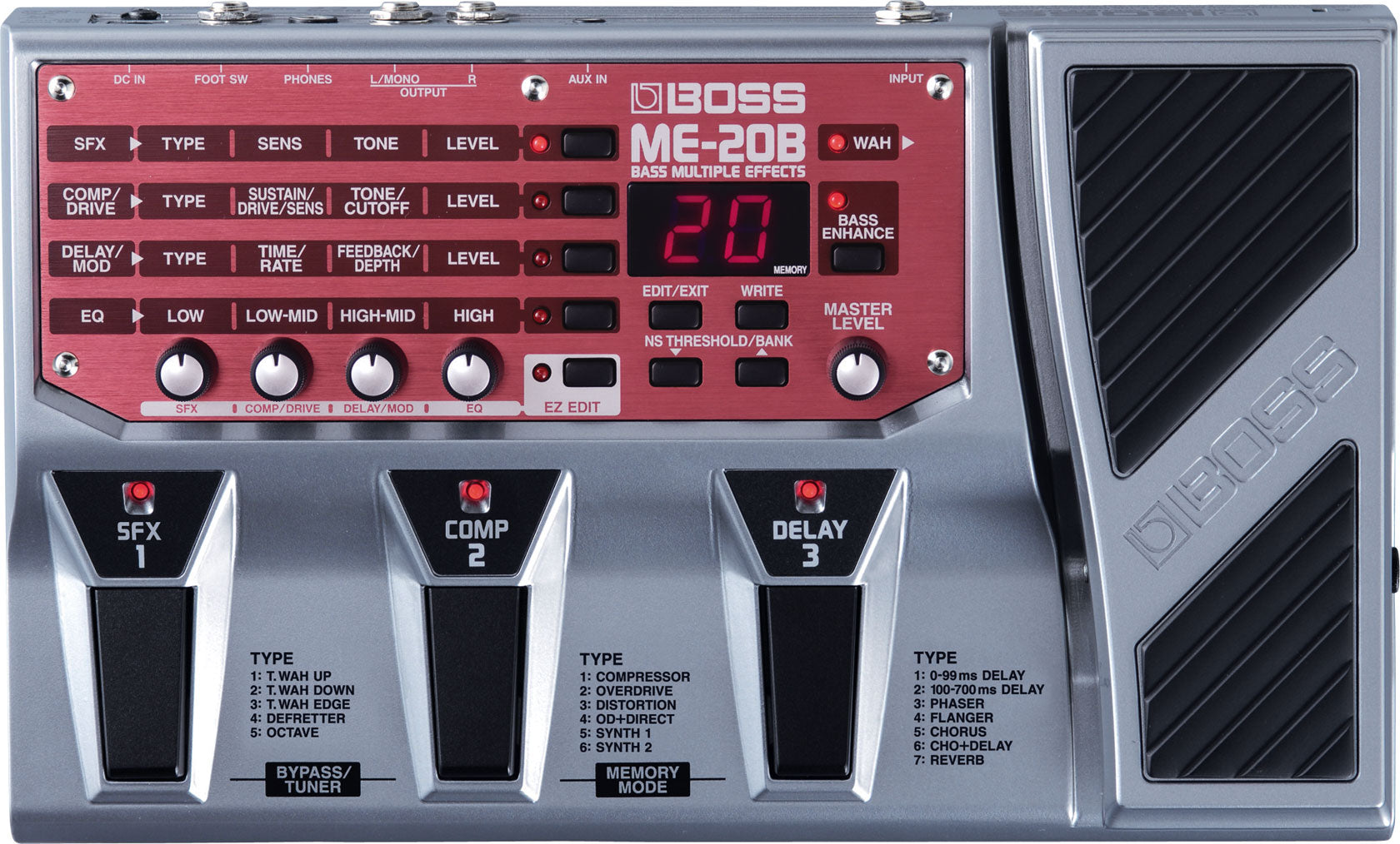 Lavet af Præsident rutine Boss ME-20B - Bass Multi Effects Processor – Guitar Brothers Online