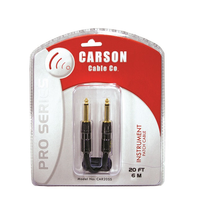 CARSON PRO SERIES 20FT NOISELESS INSTRUMENT CABLE