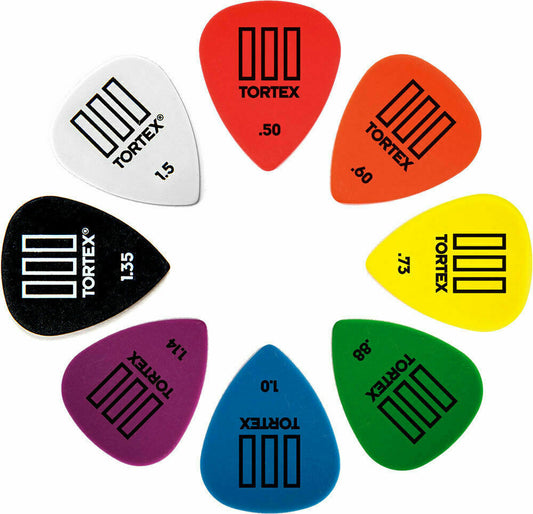 Dunlop Tortex T3 Sharp Tip Pick - 12 Pack