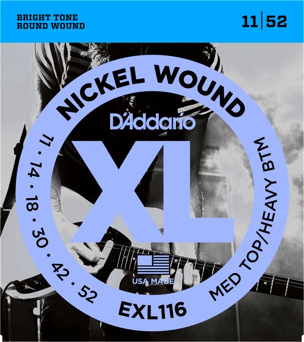 D'Addario Electric XL Nickel Wound EXL116 - 11-52 Medium/Heavy