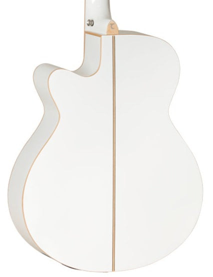 Tanglewood TW4 BLW Winterleaf Superfolk w/ Pickup - Whitsunday White Gloss