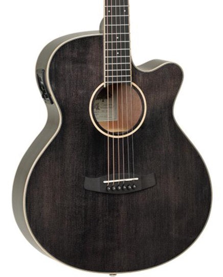 Tanglewood TW4BS Winterleaf Superfolk - Black Shadow Gloss