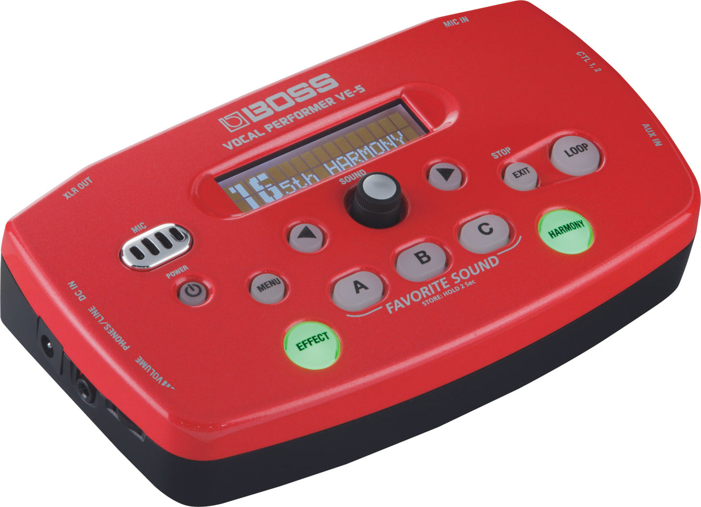 Boss VE-5 Vocal Performer Processor - Red