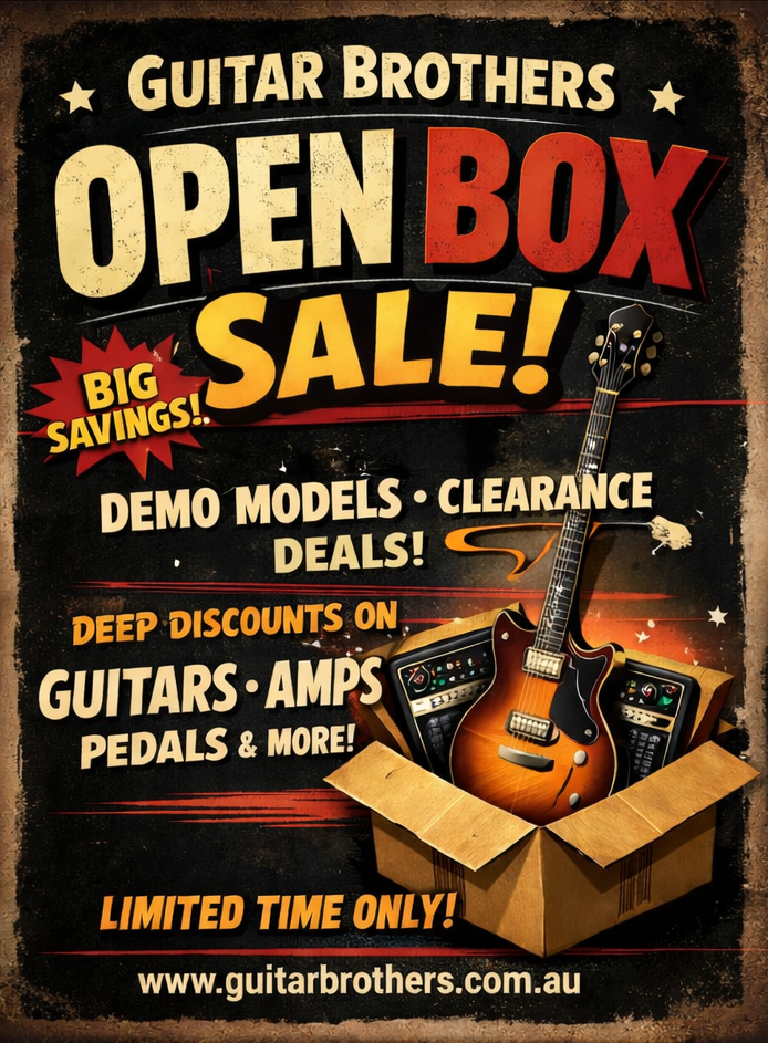 Browse OPEN BOX & PRE-LOVED SALE! | Guitar Brothers