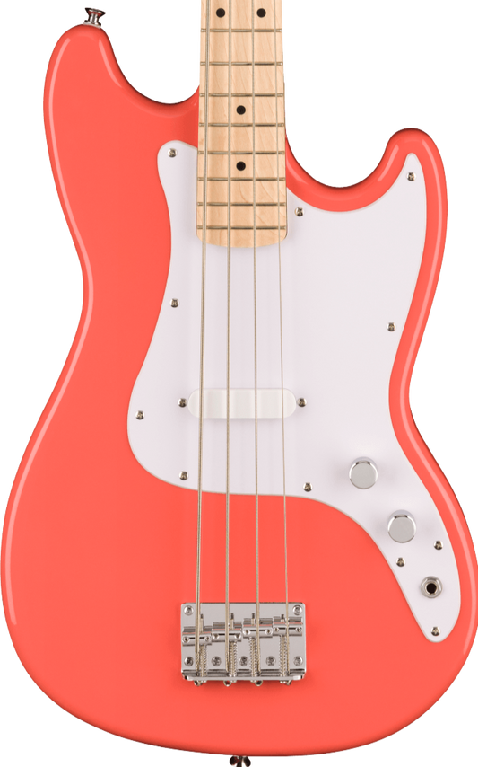 Squier Sonic Bronco Bass - Tahitian Coral