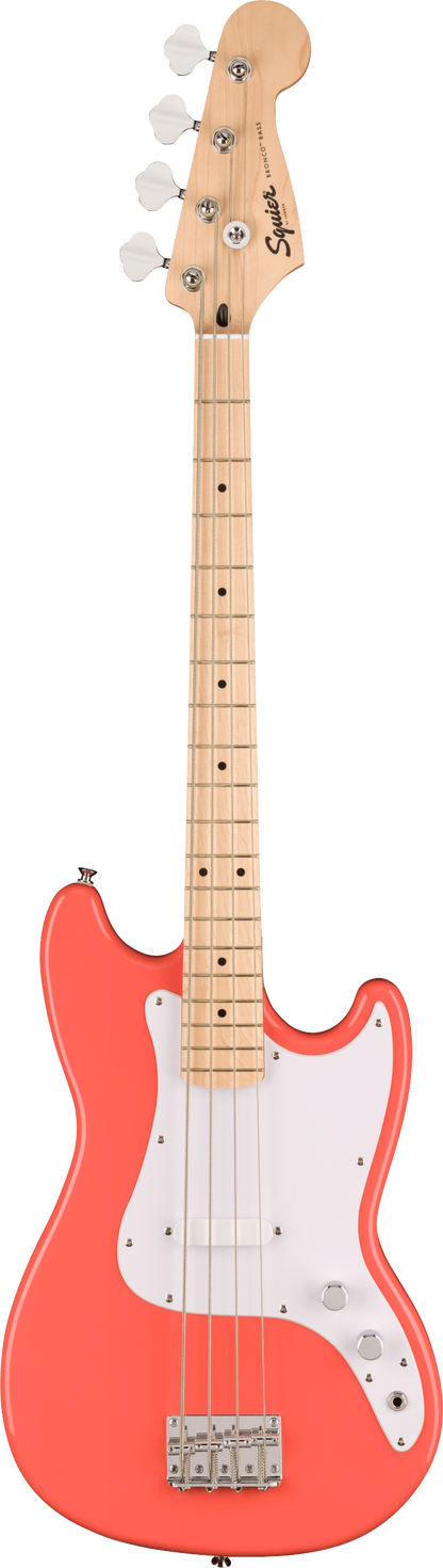 Squier Sonic Bronco Bass - Tahitian Coral
