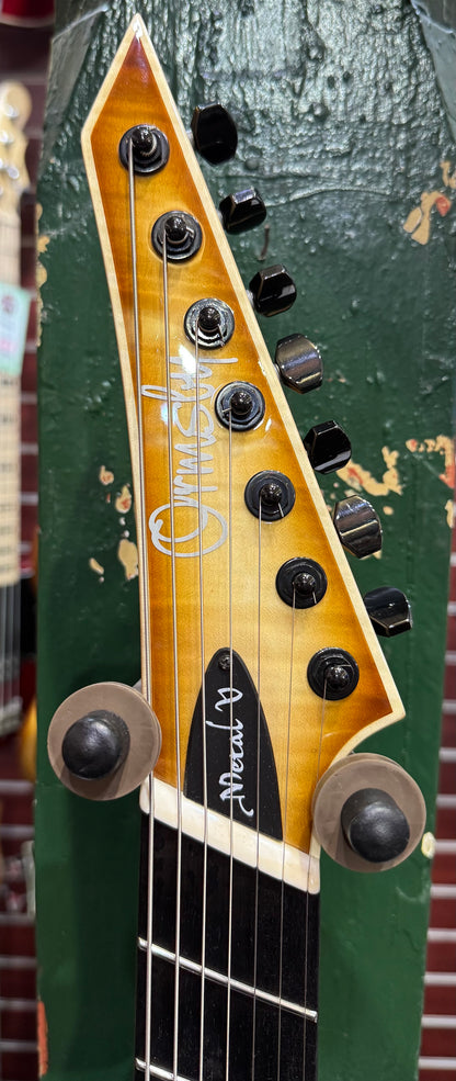 Ormsby Metal V 7 String Electric Guitar - Flamed Iced Tea - Pre-Loved