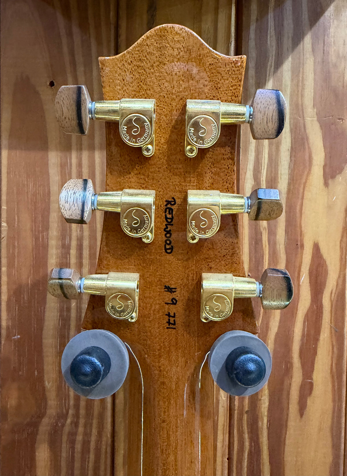 Nick Huber 'Dolphin Redwood' Electric Guitar - Pre-Loved