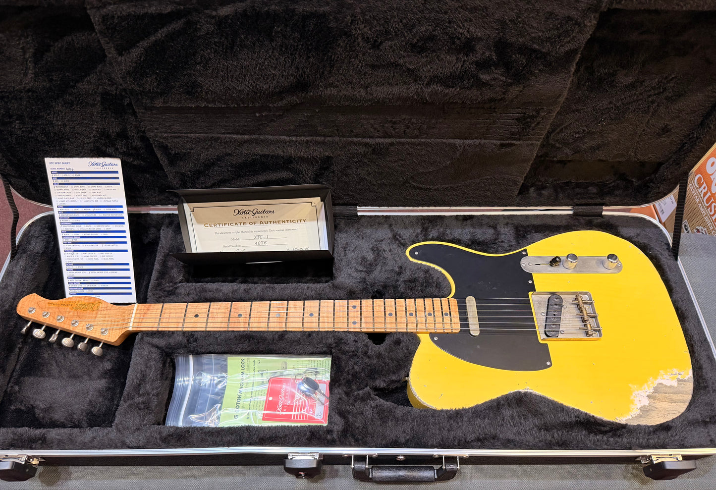 Xotic California Classic XTC-1 - Heavy Aged - Butterscotch