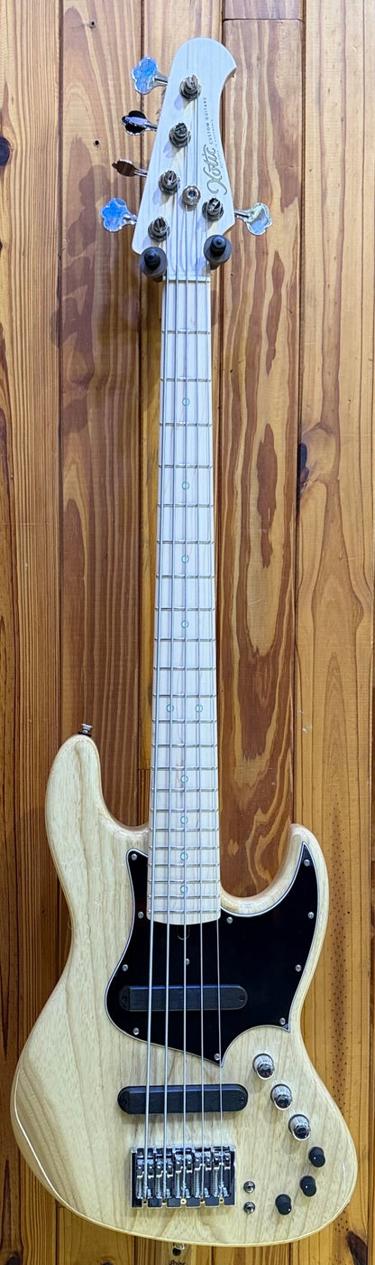 Xotic XJ-1T 5-String Jazz Bass -  Natural Ash - #3872