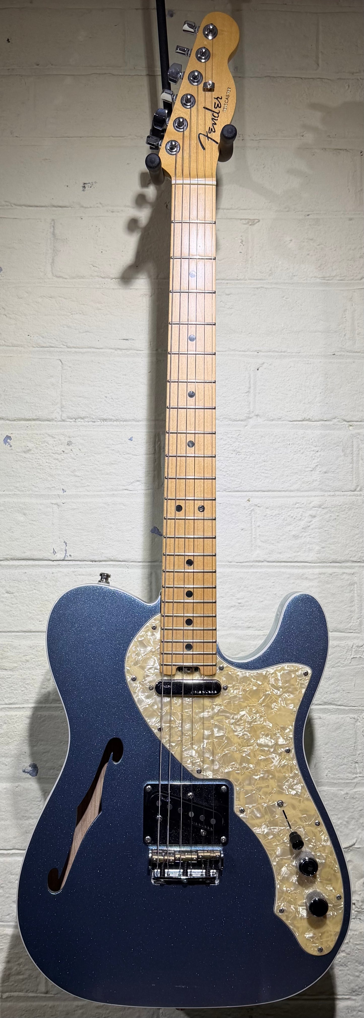 American Elite Telecaster Thinline - Mystic Ice Blue - Pre-Loved