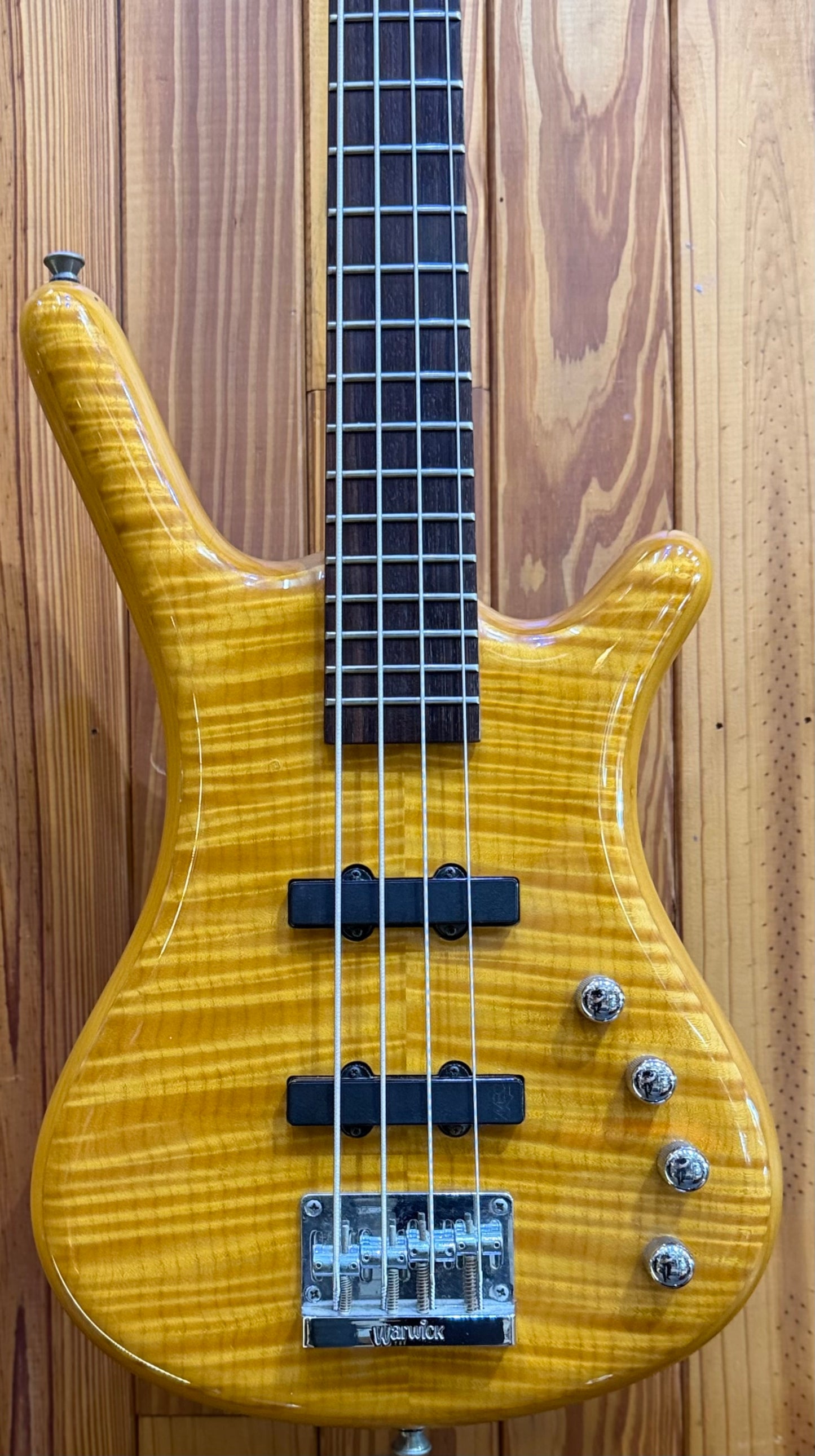 Warwick Rockbass Corvette Flame Top 4-String Bass - Pre-Loved