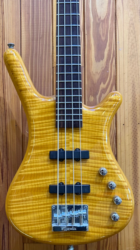 Warwick Rockbass Corvette Flame Top 4-String Bass - Pre-Loved