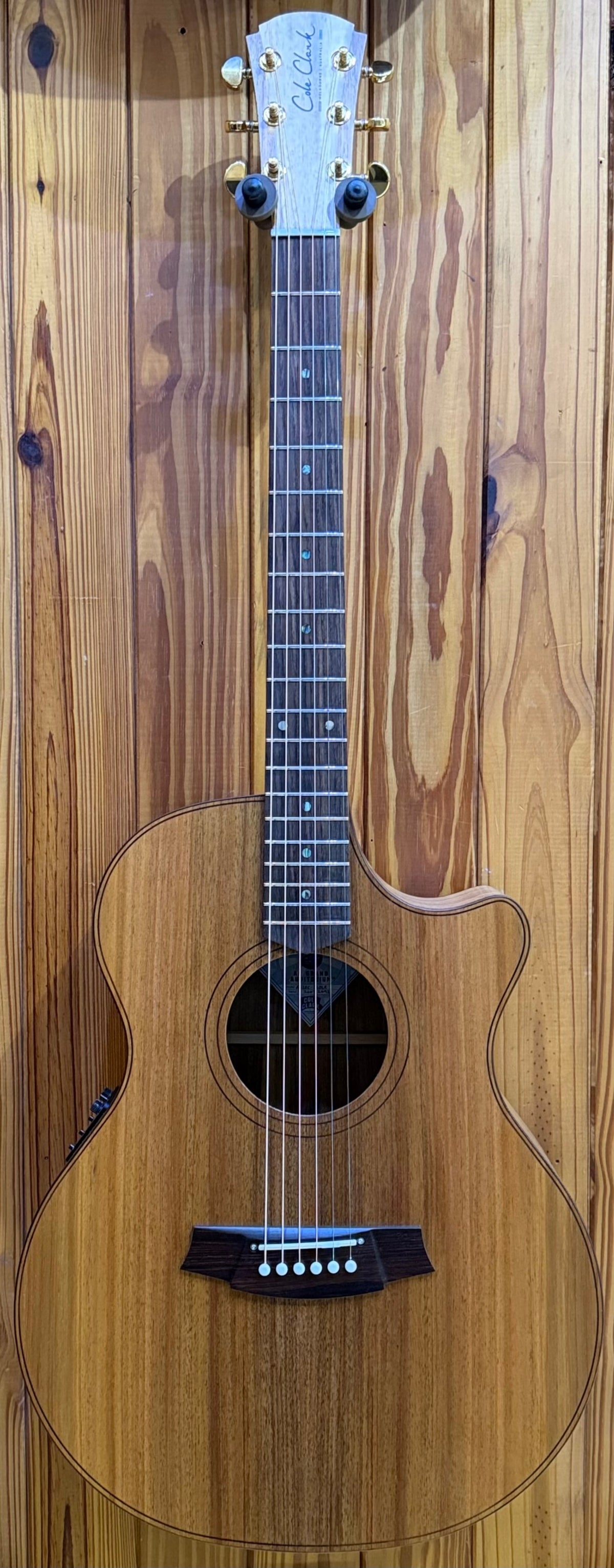 Cole Clark AN2EC Angel 2 All Blackwood Acoustic Guitar -Rosewood Fingerboard