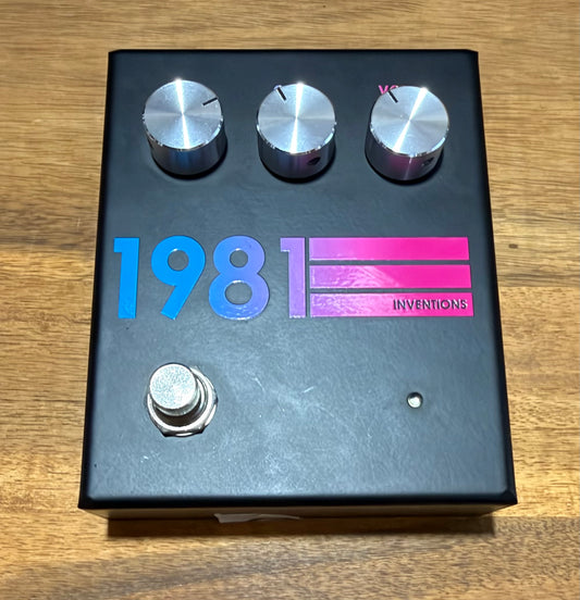 1981 Inventions DRV (1) Distortion Pedal - Black Hyperfade - Pre-Loved
