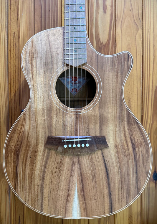 Cole Clark TL2EC Thinline - Solid Blackwood w/ Pickup & Hardcase