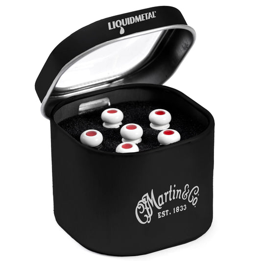 Martin & Co LUXE Liquid Metal Bridge Pin Set Red Dot - Bone