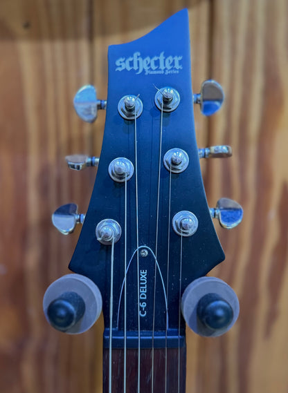 Schecter C-6 Deluxe - Satin Black - Pre-Loved