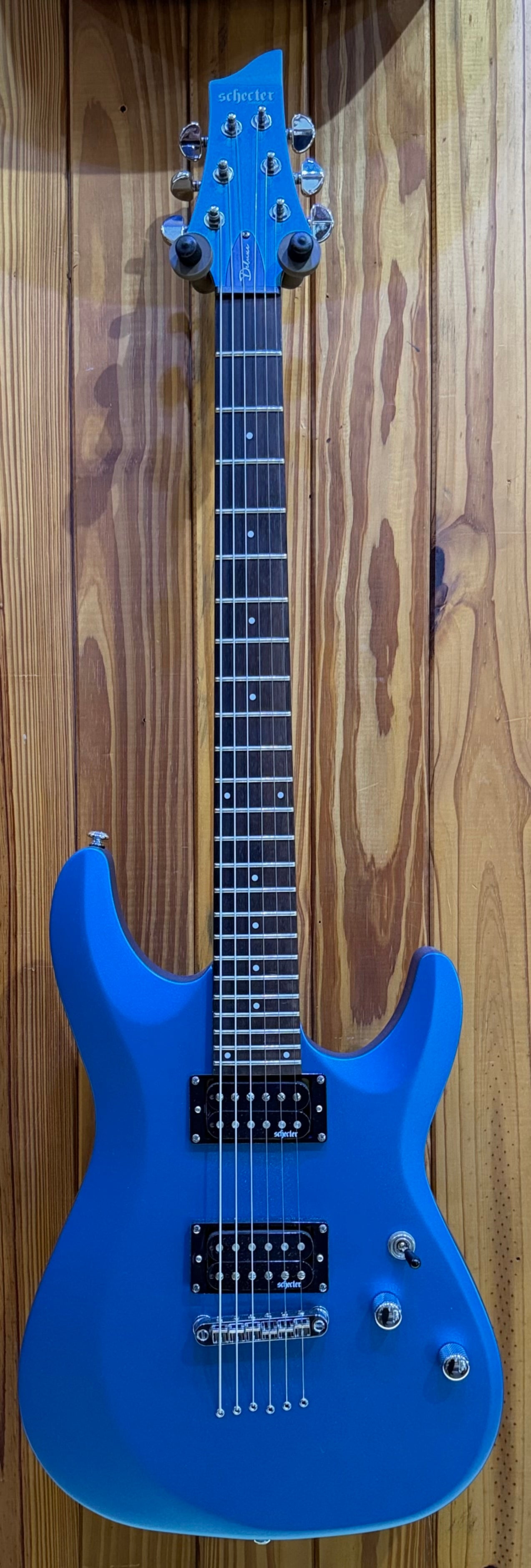 Schecter C-6 Deluxe - Satin Blue - Pre-Loved