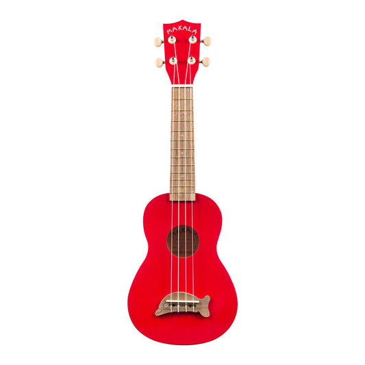 Makala Dolphin Soprano Ukulele - Red