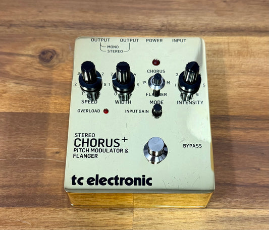 TC Electronic SCF Gold Chorus + Flanger Pedal - Special Edition Gold - Pre-Loved